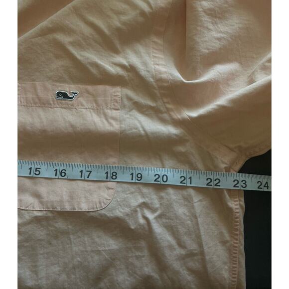 Vineyard Vines Mens Large Tucker Shirt Classic Fit Orange Coral Spring Easter - Picture 6 of 6
